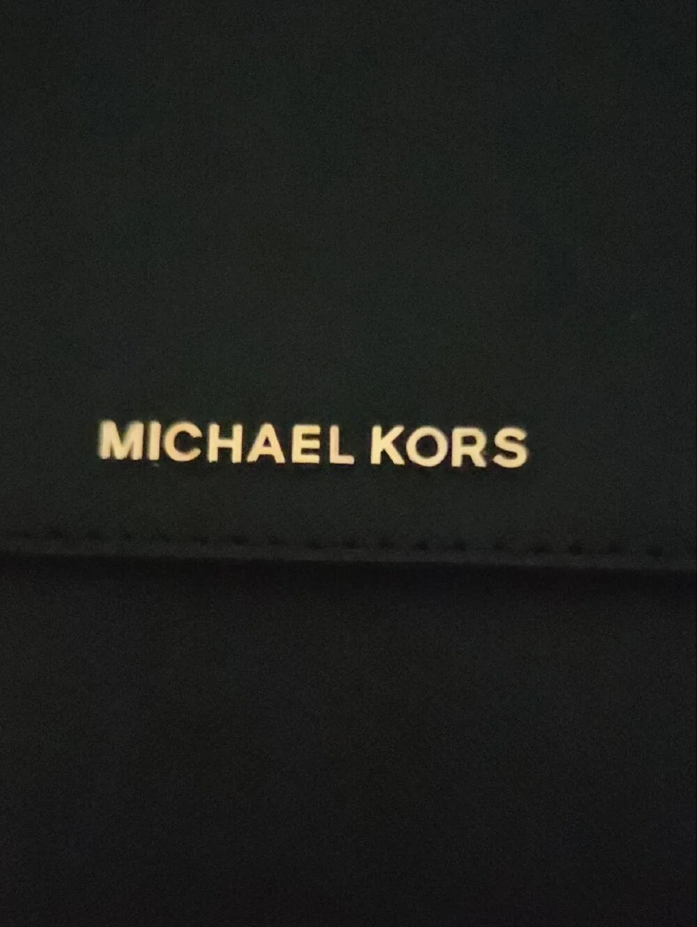 Michael Kors Black Crossbody Shoulder Bag - Gold Chain Detail